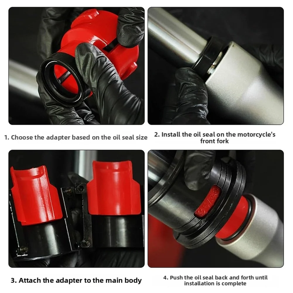 

14Piece Motorcycle Fork Seal Driver Set Oil Seal Installation Tool Kit Car Oil Seal Installation Tool Repair Tool Accessories