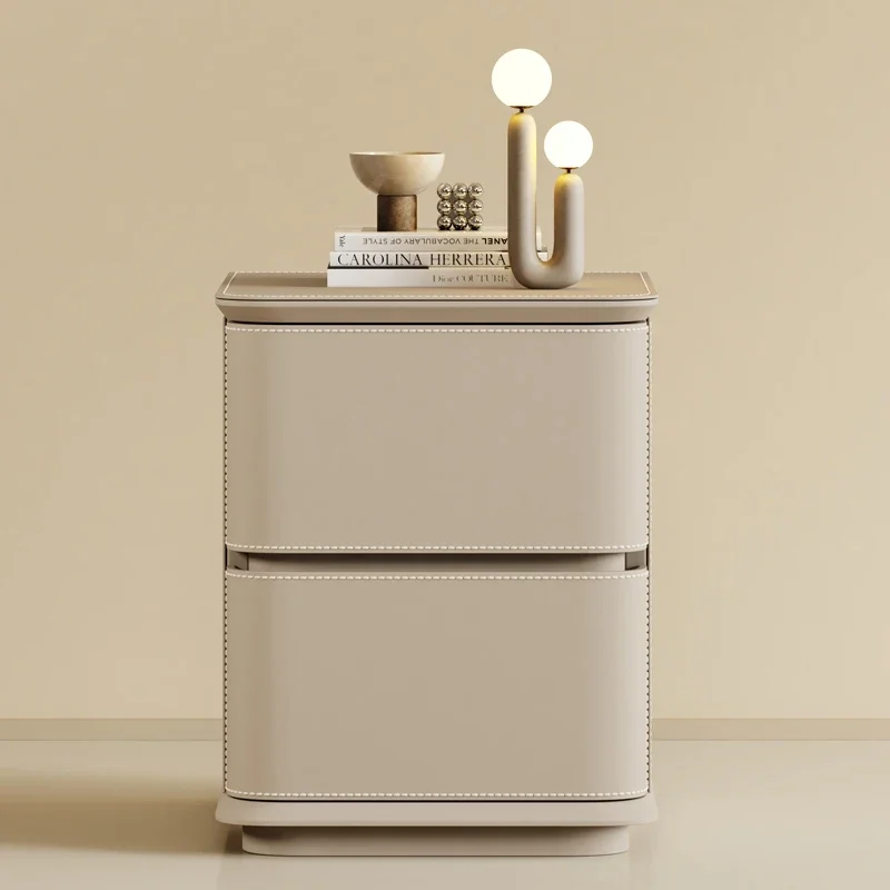 

Nordic Bedroom Nightstand Mobile Coffee Cabinets Drawers Luxury Storage Bedside Table Organizer Mesa De Noche Home Furniture