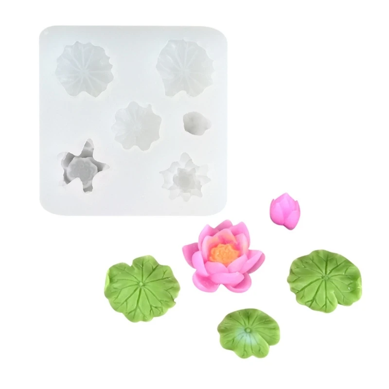 

Y6GD Lotuses Silicone Molds Perfect for Creating Chocolate and Fondant Decorations for DIY Crafts and Cake Toppers