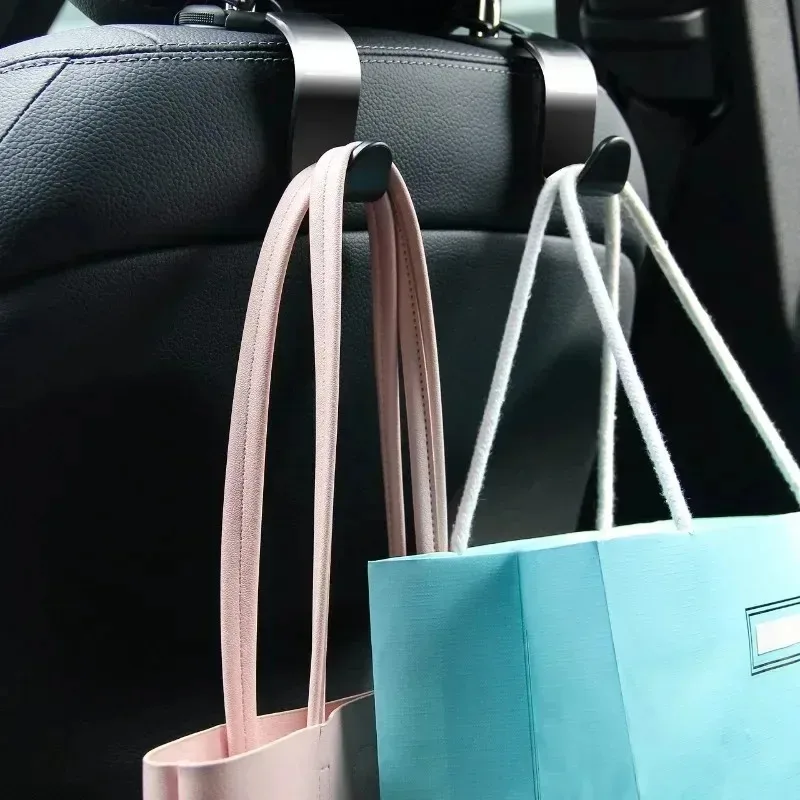 1-8pcs Hooks for Bags Car Clips Front Seat Headrest Organizer Holder Auto Fastener Hangers Car Storage Interior Accessories