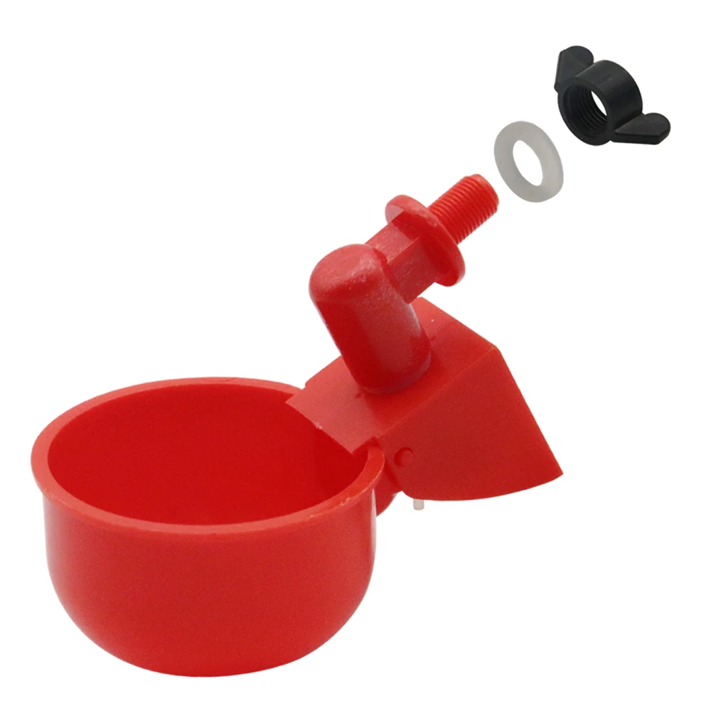 5/10/20 Pcs Automatic Poultry Drinking Bowl Chicken Waterer Cups Duck Drinking Machine Hanging Drinking Bowls Water Dispenser