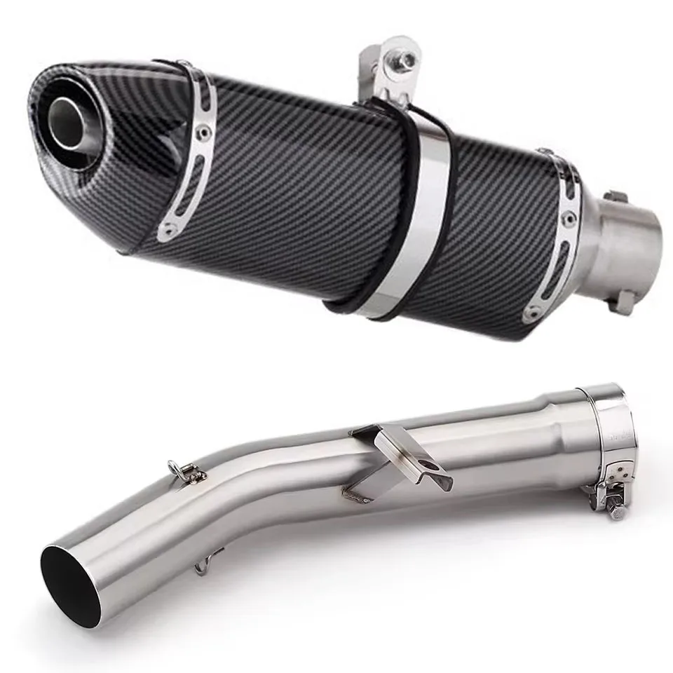 

For Suzuki GSF650 GSX650F 07-16 GSF1250 07-18 Bandit 650 1250 Escape Slip-On Motorcycle Exhaust Pipe With Muffler Mid Link Pipe