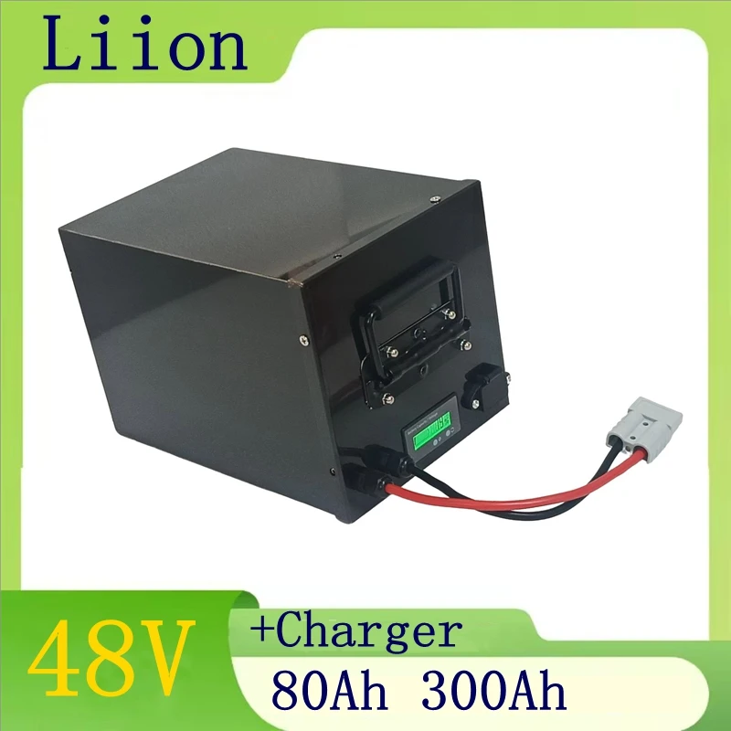 

48v Lithium Battery 200Ah 80Ah 100Ah 120Ah 150Ah 300Ah Li-ion Battery Pack For 2000W 3000W 4000W Golf Cart Rickshaw RV EV byShen