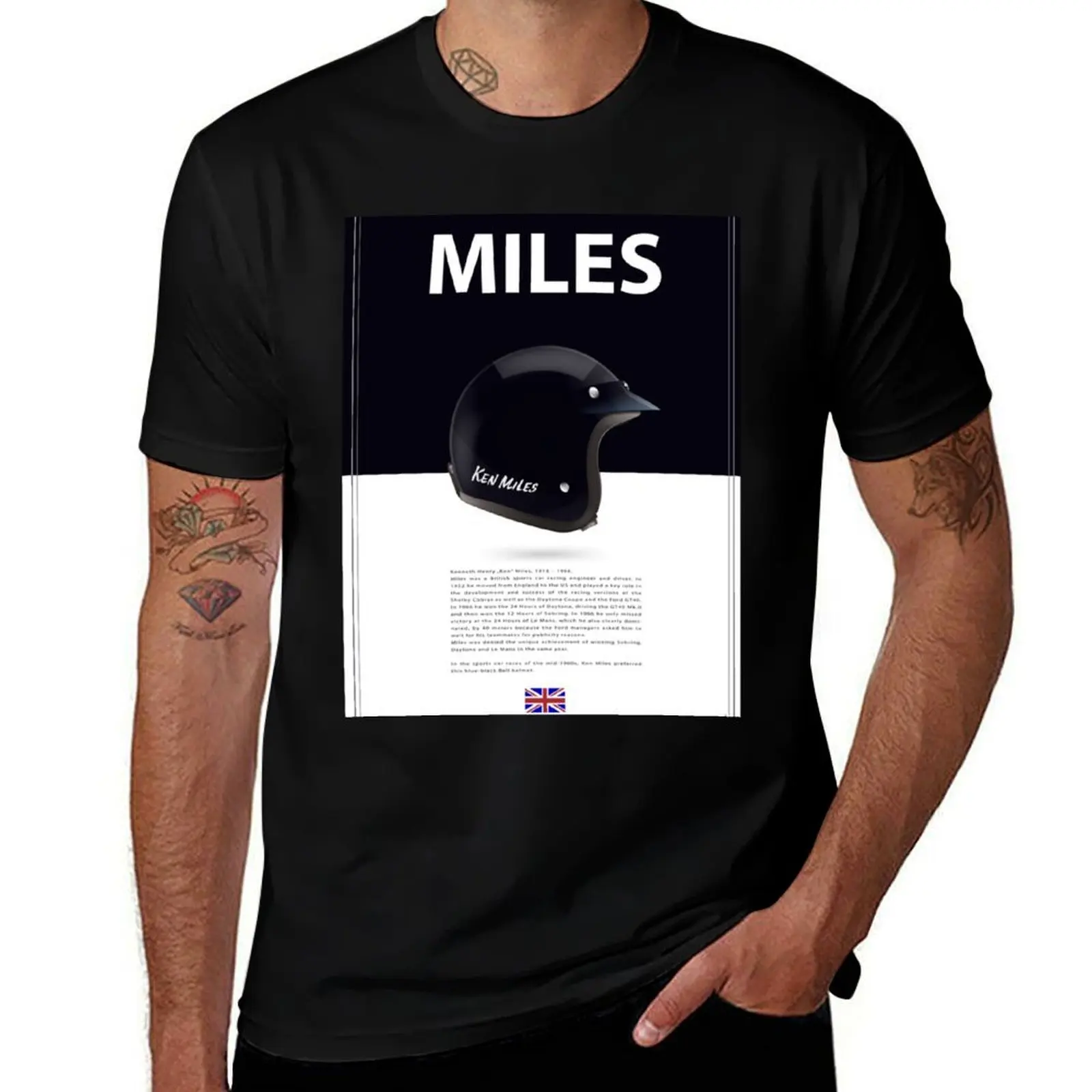 

Ken Miles Helmet T-Shirt cotton t shirt man funny t shirts man T-Shirt