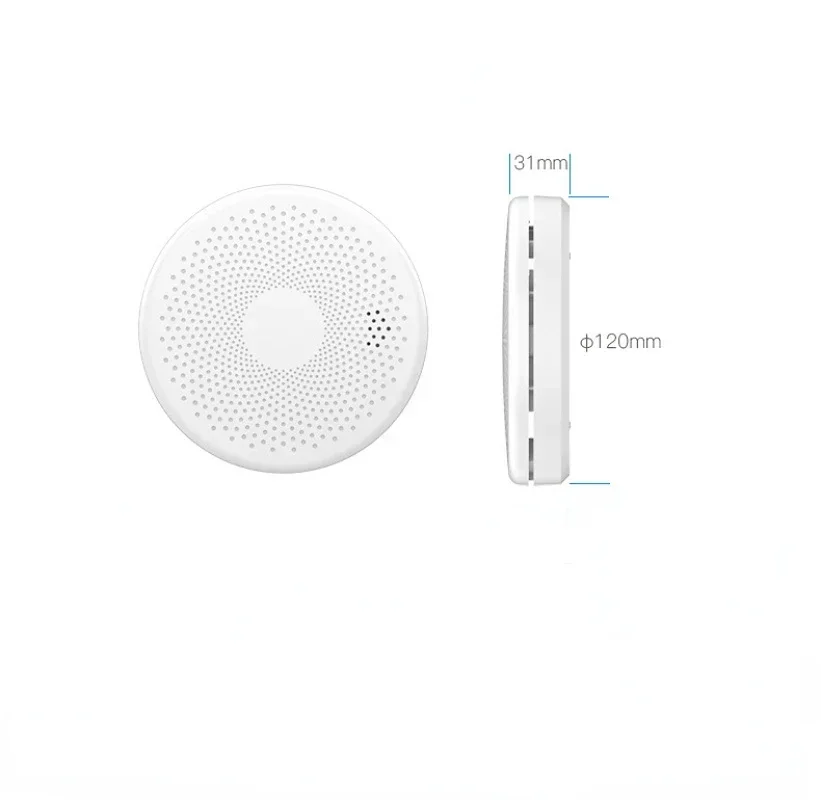 2-in-1-Version WiFi-Funktion Rauchmelder Sensor Kohlenmonoxid Co Gasmelder Rauch Feuer Sound Alarm