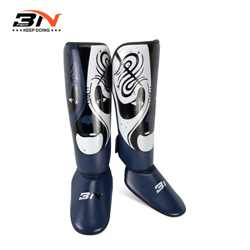 BNPRO Martial Arts MMA Boxing Shin Guards Muay Thai Kickboxing Legs Protector Pads Protection Leggings Equipment