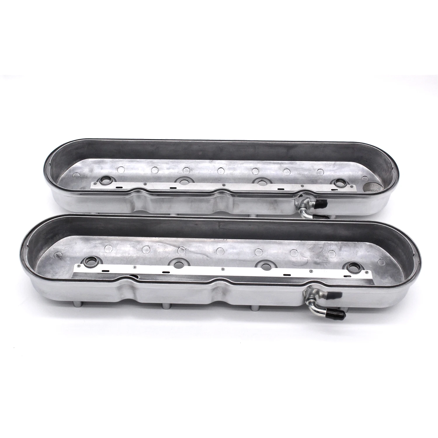 2Pcs Polished Cast Aluminum Valve Covers w/ Coil Mounts For GM LS Chevy Small Block V8 GEN. III/IV LS1 LS2 LS3 LS6 LS7 Engines