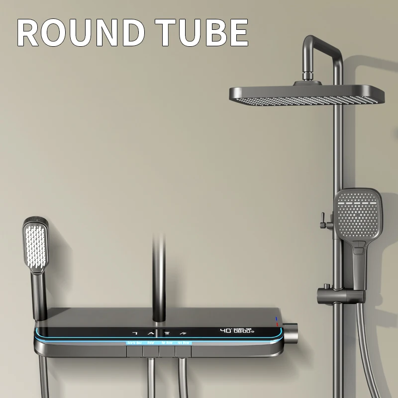 ชุดฝักบัวอาบน้ำ, ฝักบัวอาบน้ำในครัวเรือน, หัวฝักบัวอาบน้ำอุณหภูมิคงที่แบบดิจิตอลสำหรับห้องน้ำ