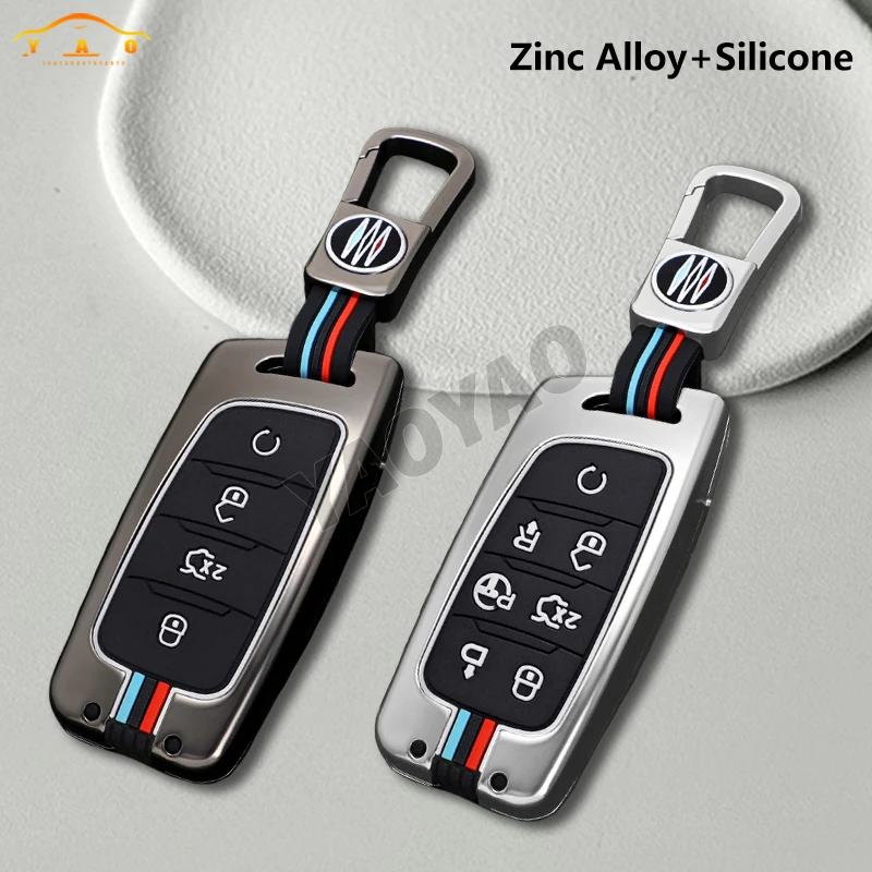 

Zinc Alloy & Silicone Car Key Case Cover Holder For Changan Hunter F70 CS35 CS75 PLUS CS85 COUPE CS95