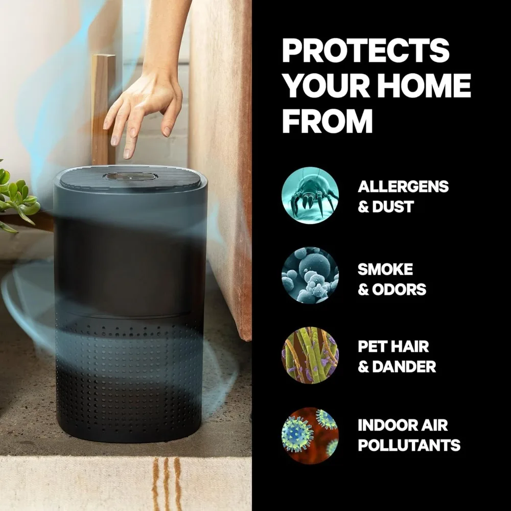 Powerful Air Purifiers for Home Large Rooms - Covers 1,115 Sq Ft - Filters Up To 99% of Pollutants, Smoke Pollen, Dust, and VOCs