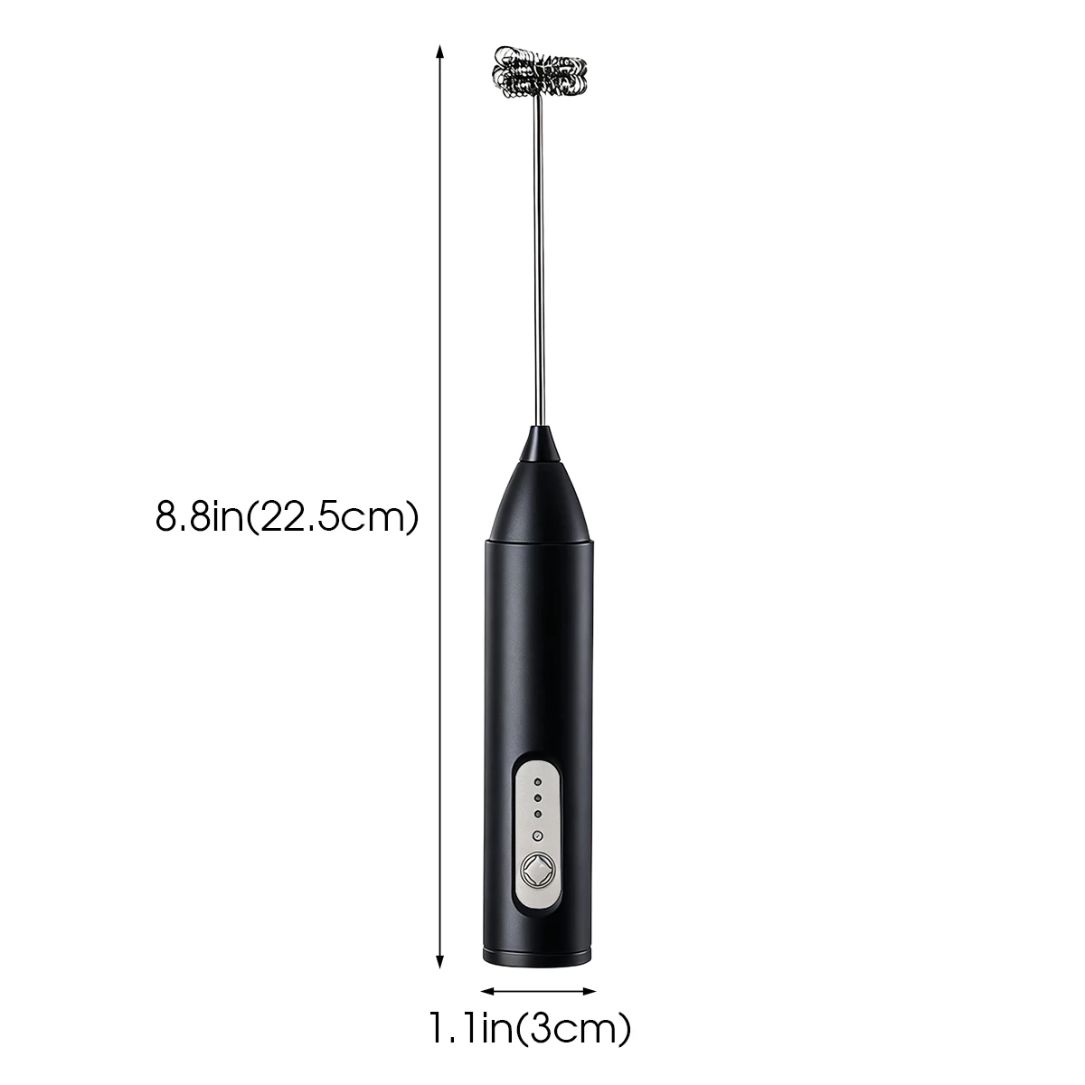 Electric Milk Frother 3 Speeds USB Rechargeable Wireless Egg Beater Coffee Whisk Mixer Blender for Cappuccino Latte Cooking Tool