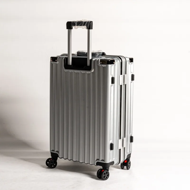 

Lightweight Aluminum Frame Roller Suitcase Spinner Luggage Teen Student Fashion Safe Lock Cabin Travel Bag Suitcase Set Luggage