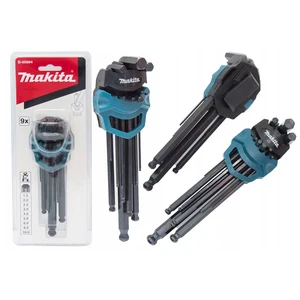 Makita-B-65894 Hexagon Hex Key Wrench-Kombination, Werkzeugzubehör, 9 PCs, verschiedene Größen, Allen Wrench Hauptverkaufshalterschlüssel - №6