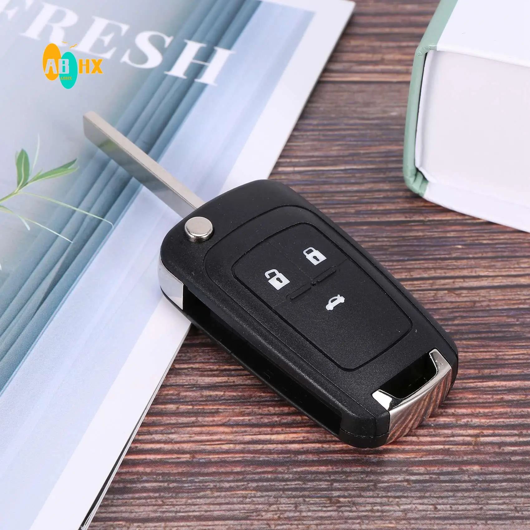 

ABHX-3 Buttons 433Mhz With ID46 Chip Remote Control Key Fob For Cruze Aveo Orlando 2010-2015 HU100 Blade