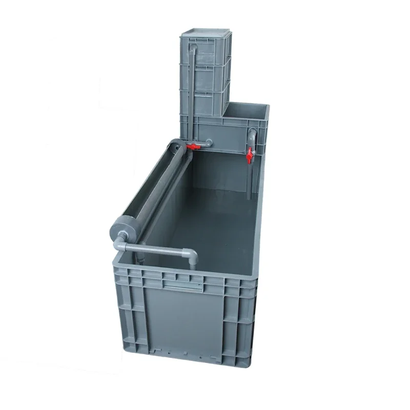 

Ecological waterway turtle breeding tank, turtle tank, swamp hydroponic filter box, no need for water exchange, rotary box