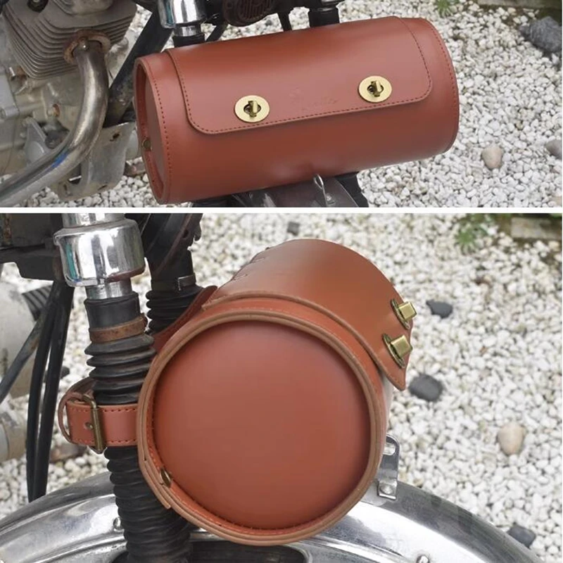 

G121 Сумка для передней вилки велосипеда, электрический мотоцикл, сумка для хранения цилиндра в стиле ретро, вертикальный стержень, передняя хвостовая сумка 13*27 см