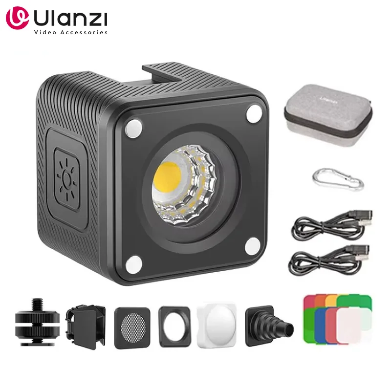 Ulanzi L2 IP68 Waterproof Mini Submersible Light Magnetic Charging Fill Light for Camera Smartphone 5500K 1000mAh COB-LED Light