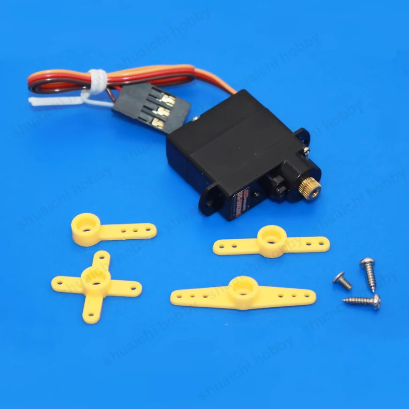 Servomotor Micro Digital de engranaje de Metal, 4,3G, alto Torque, 3,7-5V, 180 grados, para ala fija, modelo F3P, avión flotante de papel, 1 Uds.