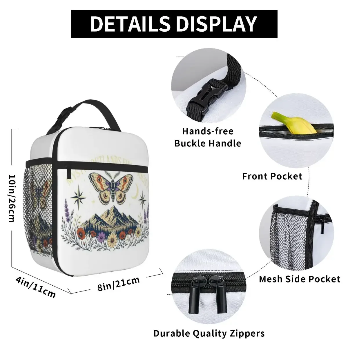 Hot Sale Mystic Outlands Field Society Sweet Style Thermal Tote Cruise Travel Lunch Box Bag