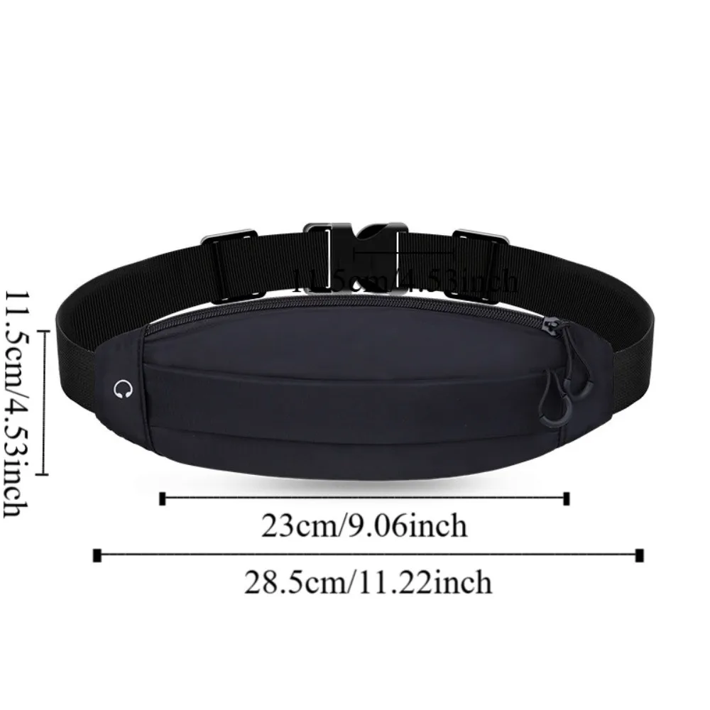 حقيبة خصر رياضية رفيعة للغاية للهاتف المحمول، حقيبة خصر للجري متعددة الوظائف، حقيبة تخزين خفيفة الوزن للهاتف الرياضي