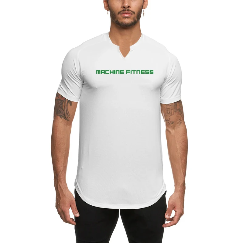 Men's Quick Dry Running T-Shirts Compression Short Sleeve Athletic Top Breathable Moisture Wicking Workout Shirt  Gym Training