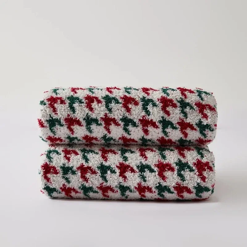 Christmas Knitting Other Comfortable Soft Warm Luxury Nordic Bed Blanket Sofa Sofa Cover Home Office Decoration