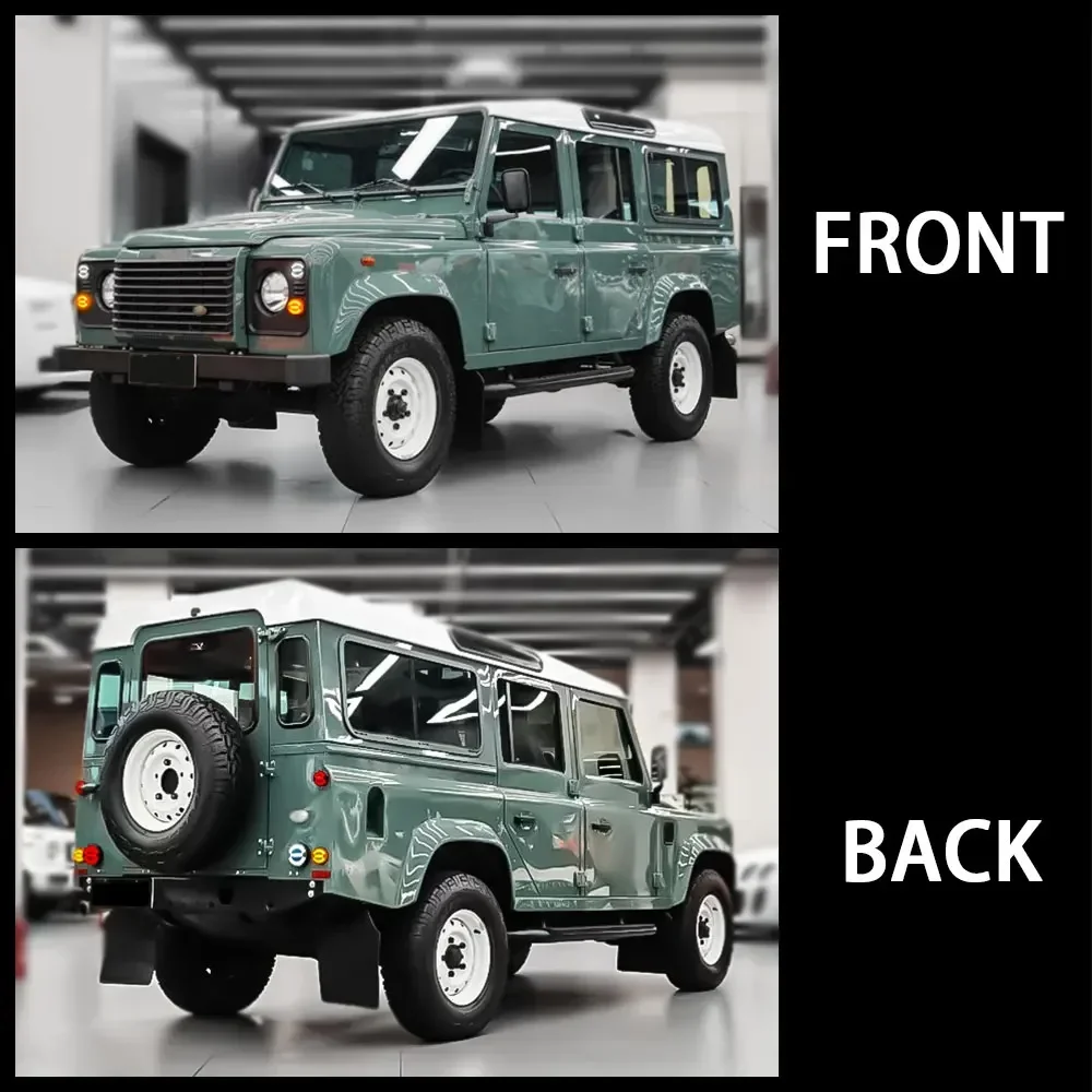 DOT EMARK لاند روفر ديفندر 7 بوصة LED المصابيح الأمامية 10 قطعة Led ترقية مصباح استبدال المؤشر الأمامي الخلفي الذيل وقف موقف #6