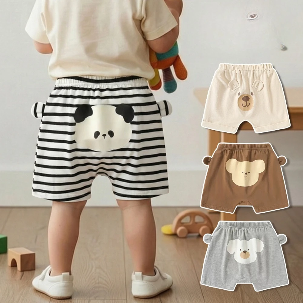 Summer New Boy Girl Baby Big Butt Pants Cute Shorts Comfortable Casual Thin for Wearing Outside Kids Pants