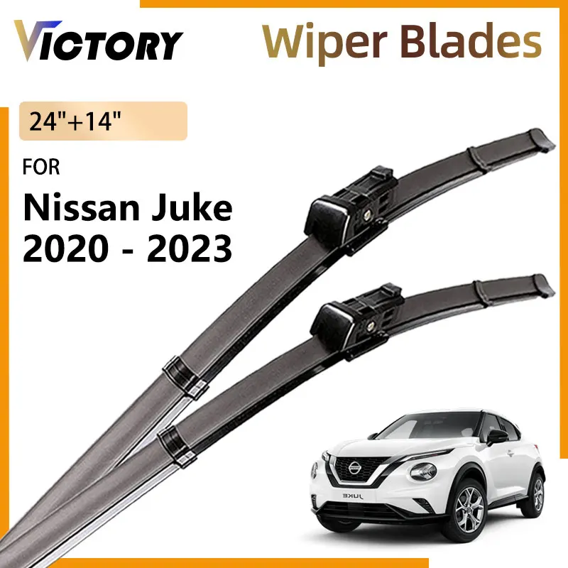 2x For Nissan Juke F16 2020 2021 2022 2023 Hybrid Accessories Car Front Wiper Blade Windshield Windscreen Window Brushes 24