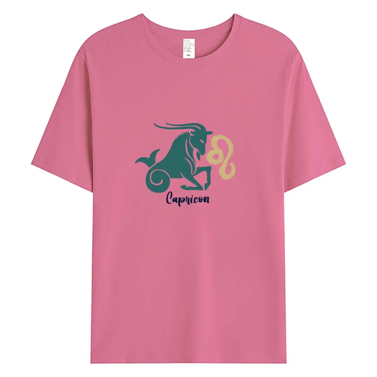 تي شيرت نسائي صيفي لعام 2026 تي شيرت جديد برسومات الجدي تي شيرت كبير الحجم بأكمام قصيرة تي شيرت نسائي قطن 100% ملابس نسائية