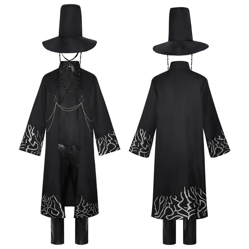 

Kids Boys Jinu Kpop Demon Hunters Cosplay Saja Boys Costume Disguise Uniform Hat Idol Roleplay Adult Halloween Carnival Suit