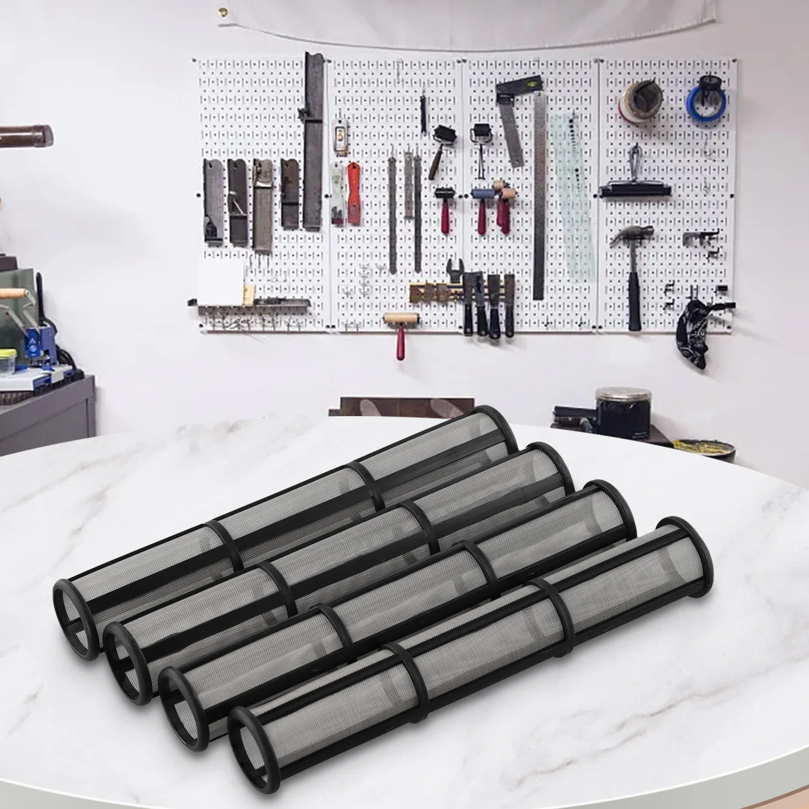 4 قطعة مضخة رش بدون هواء فلتر طويل مشعب 30/60/100 شبكة 244071 244067 244068   لـ G-Contractor II G-Contractor FTx II