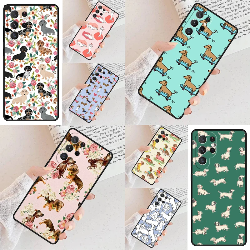Dachshund Dog Cell Phone Case for Samsung Galaxy S26 Ultra S25 S24 S23 S22 S21 S20 Note10 Cover