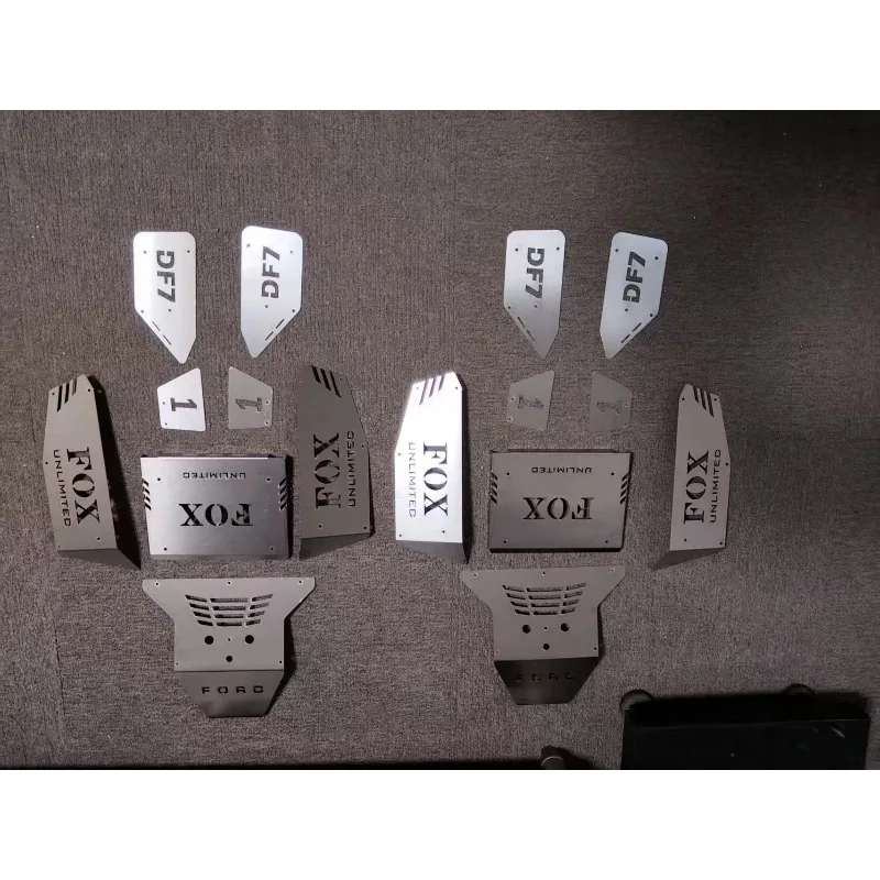 1mm Stainless Steel Armor Body Shell with Reinforced Bent Hood & Side Panels,Non-Destructive RC Upgrade Parts for 1:7 YK 4072DF7