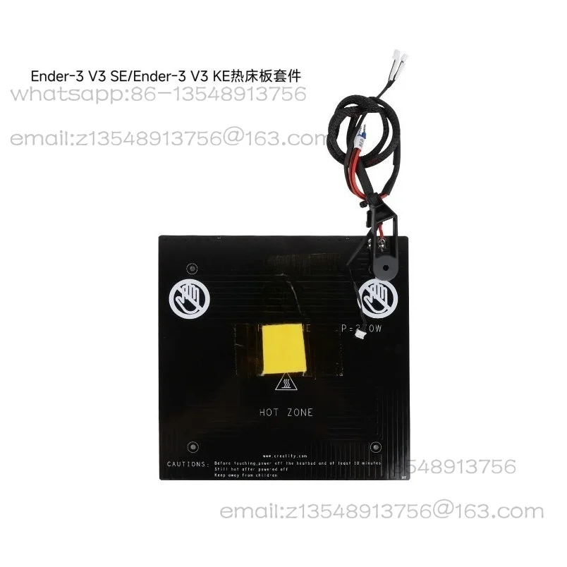 3D Printer Heated Hot Bed Plate Kit for Ender‑3 V3 SE KE Ender‑3 V3 Plus Replacement Heating Platform Accessory