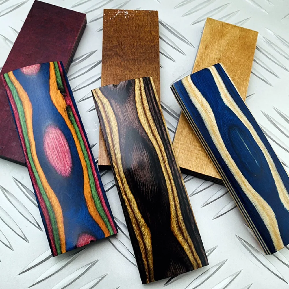Unfinished Dyed Stabilized Wood & Tech Wood Blanks - Knife Handle, Bow Grip, Slingshot Handle Scales for DIY Craft