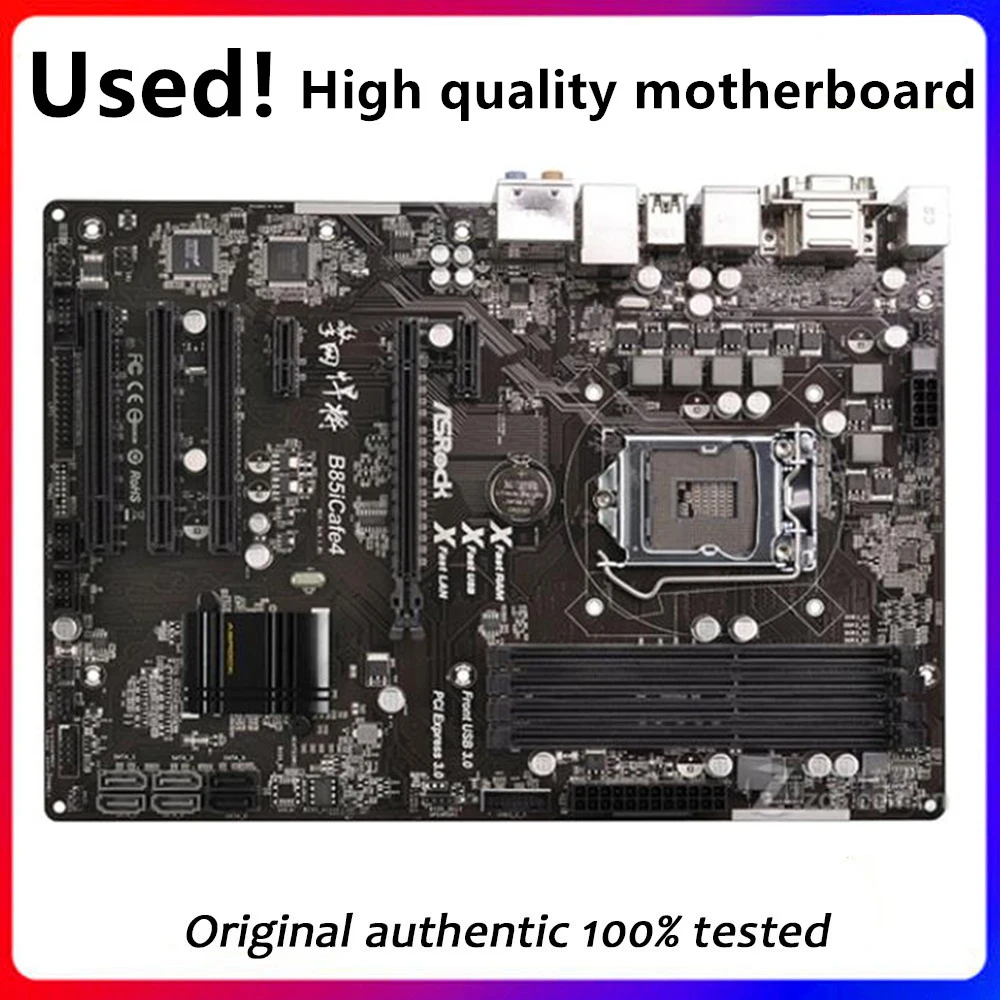 

For ASRock B85iCafe4 Desktop Motherboard B85 LGA 1150 For Core i7 i5 i3 SATA3 USB3.0 Original Used Mainboard