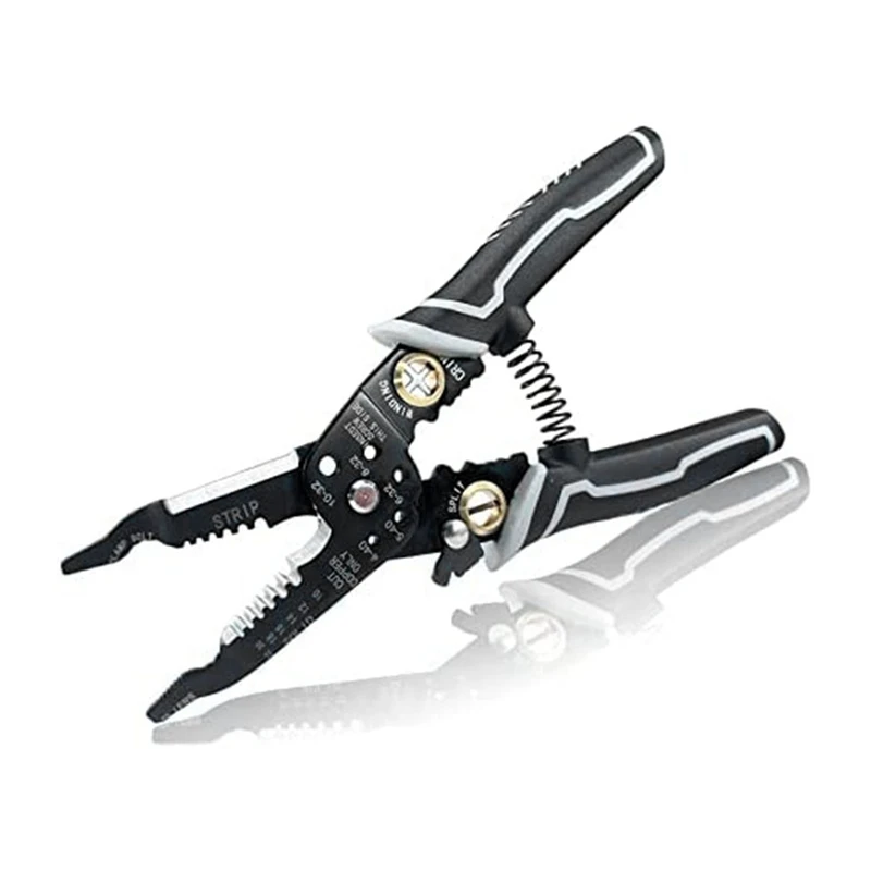 9 In 1, 8 Inch Wire Cutting Tool Parts For Wire Stripping Cutting With Wire Splitting And Winding Function