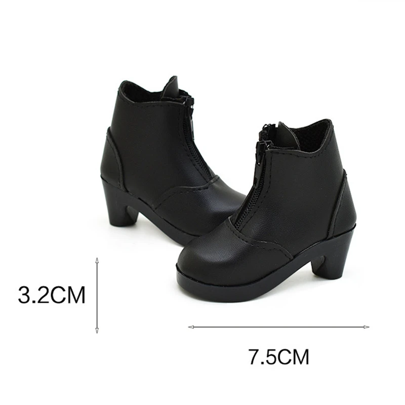 New 60cm Doll's Shoes 1/3 Bjd Joints Doll Dress Up Accessories Leather Boots Size 7.5*3.2cm
