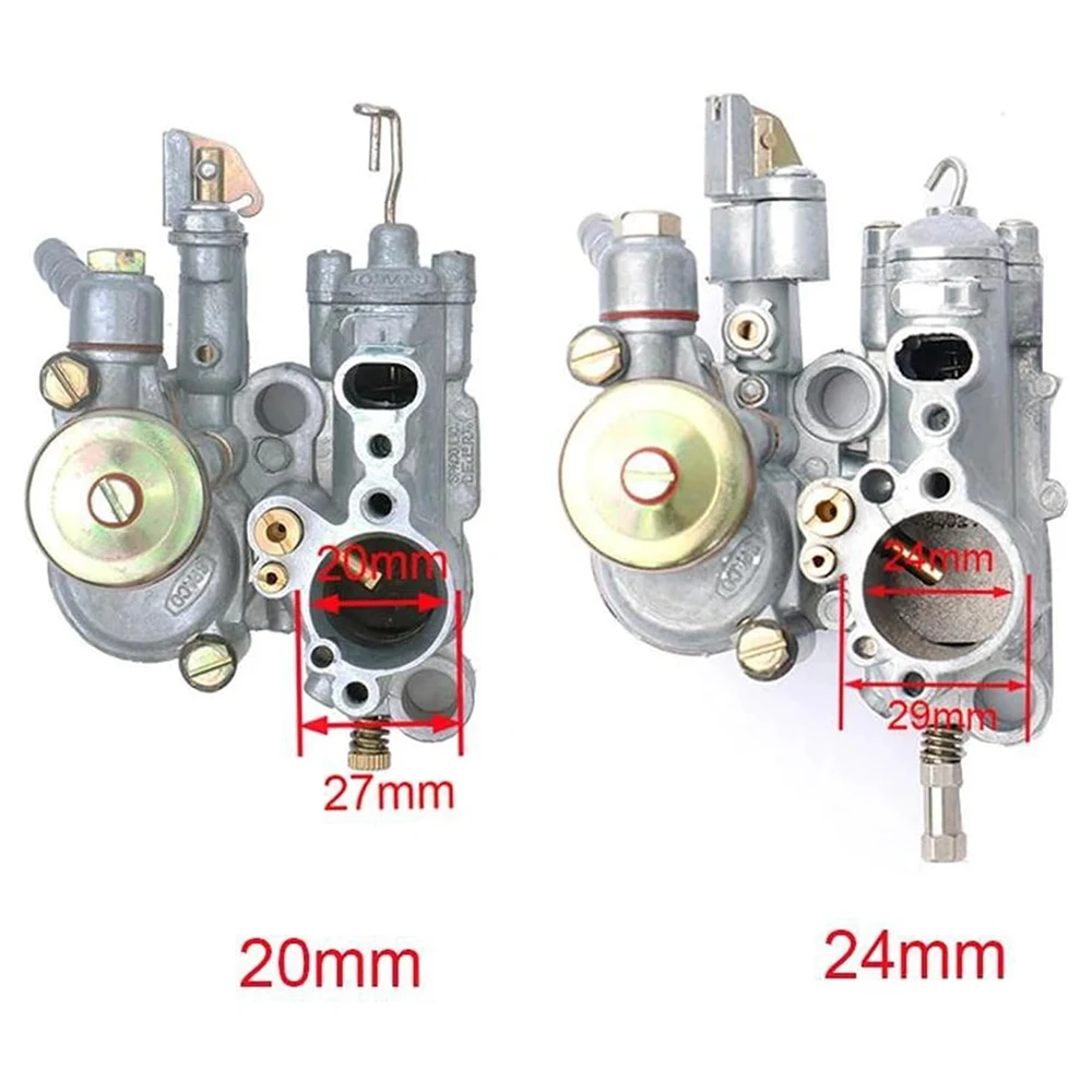 Gaźnik PX150 125 20MM 24MM Gaźnik do motocykli Spaco VESPA 24 20 Mm P 1051 SI 20-20D LML 3 24-24D Orado NV3 GAŹNIK — zdjęcie 7