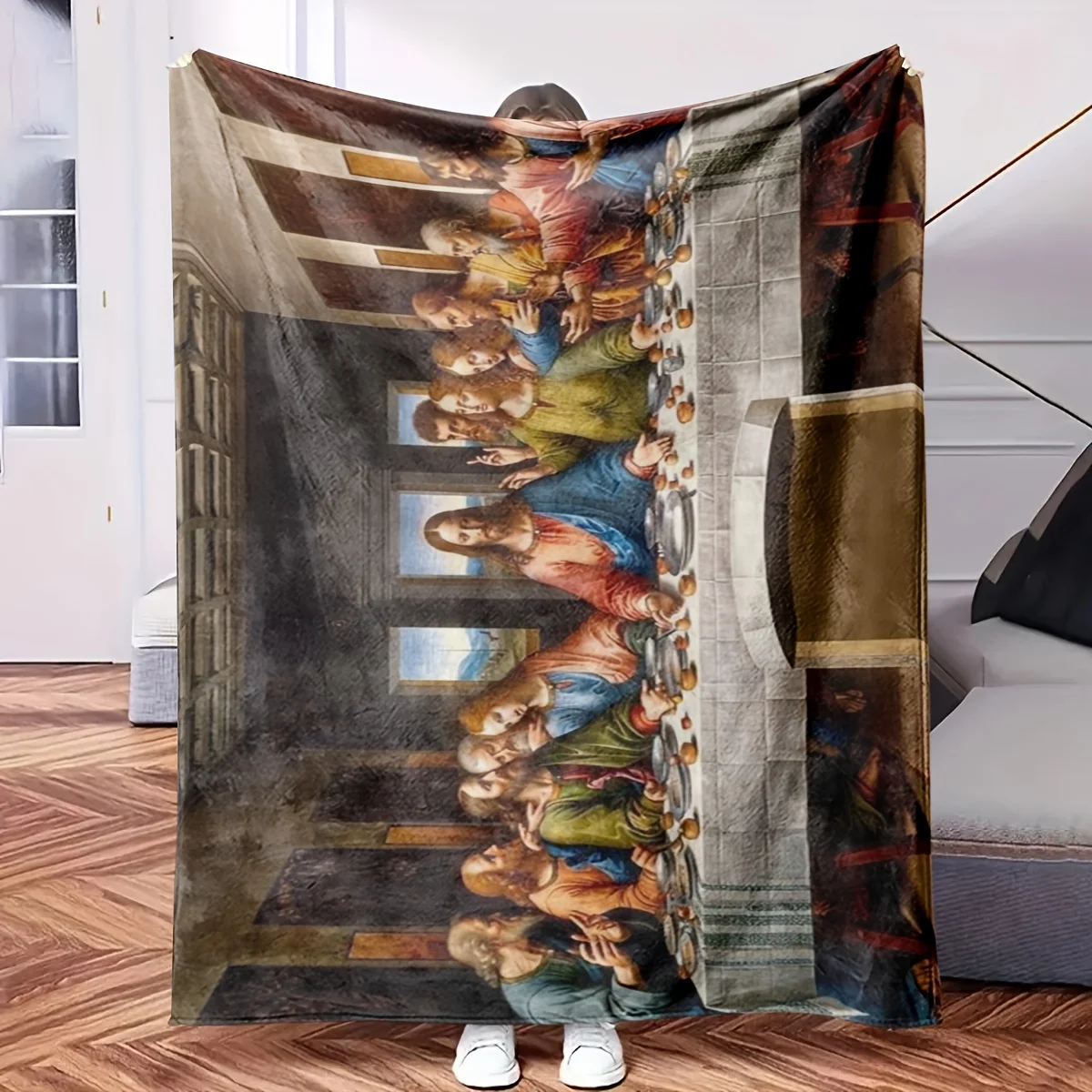 Large  Blanket Throw Indoor Decorative Art Print Blanket 150x230cm Living Room Wall Decor Mural