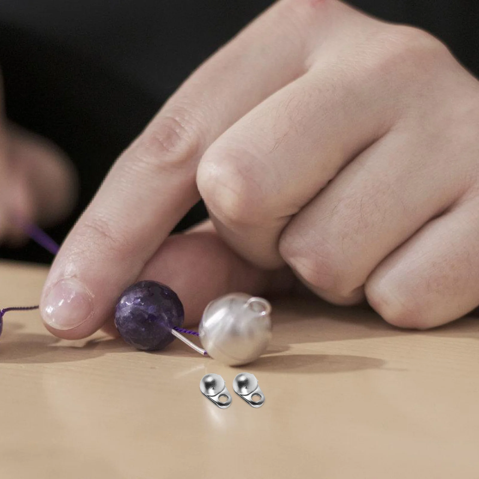 

100 Pcs Jewelry Accessories Bag Making Supplies Hardware Metal Button Bracelet Connectors Chain Stainless Steel Clasp Hook