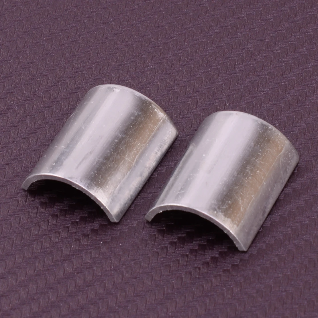 

1 Pair 7/8" to 1" Universal Motorcycle Handlebar Clamp Conversion Risers Shims Reducer Spacers Silver Aluminum Alloy New