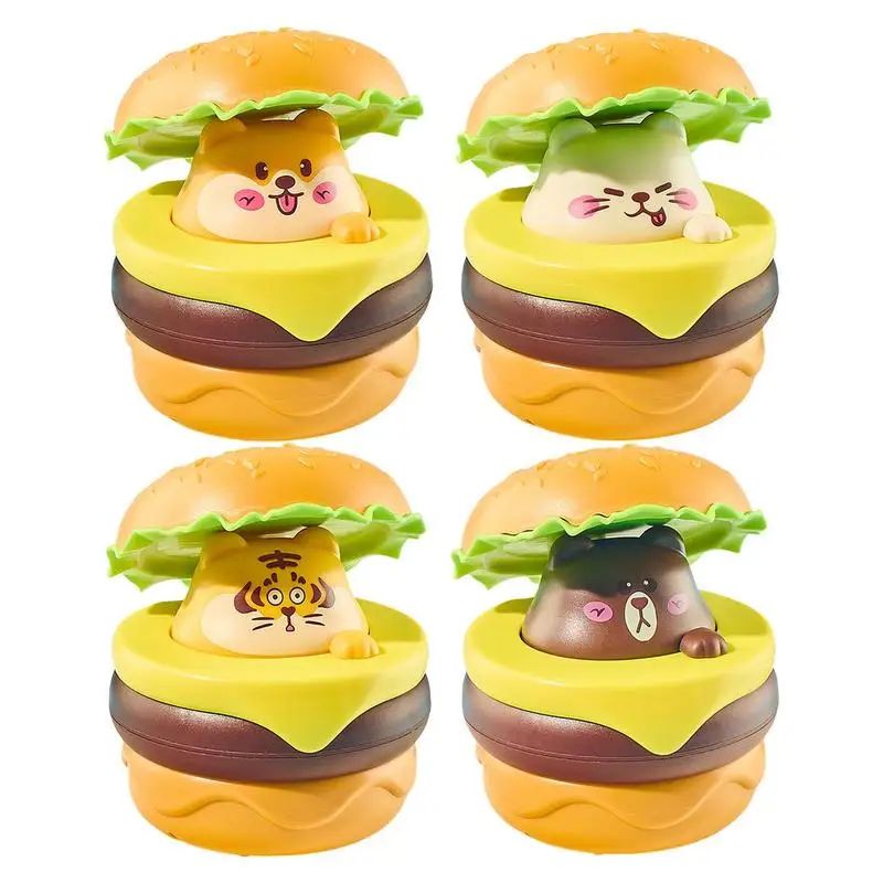 

Pull Back Car For Kids Animal In A Hamburger Push And Go Vehicles Inertia Vehicle Fine Motor Skill Toys Early Educational Toys