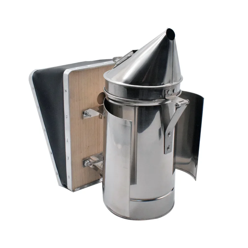 Australian style pointed smoke sprayer made of stainless steel 201 black gas box, used for smoking bees and driving bees