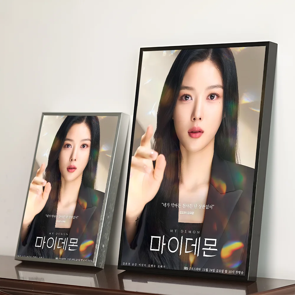 My Demon Kdrama Vintage Posters Sticky Whitepaper Sticker DIY Room Bar Cafe Room Wall Decor