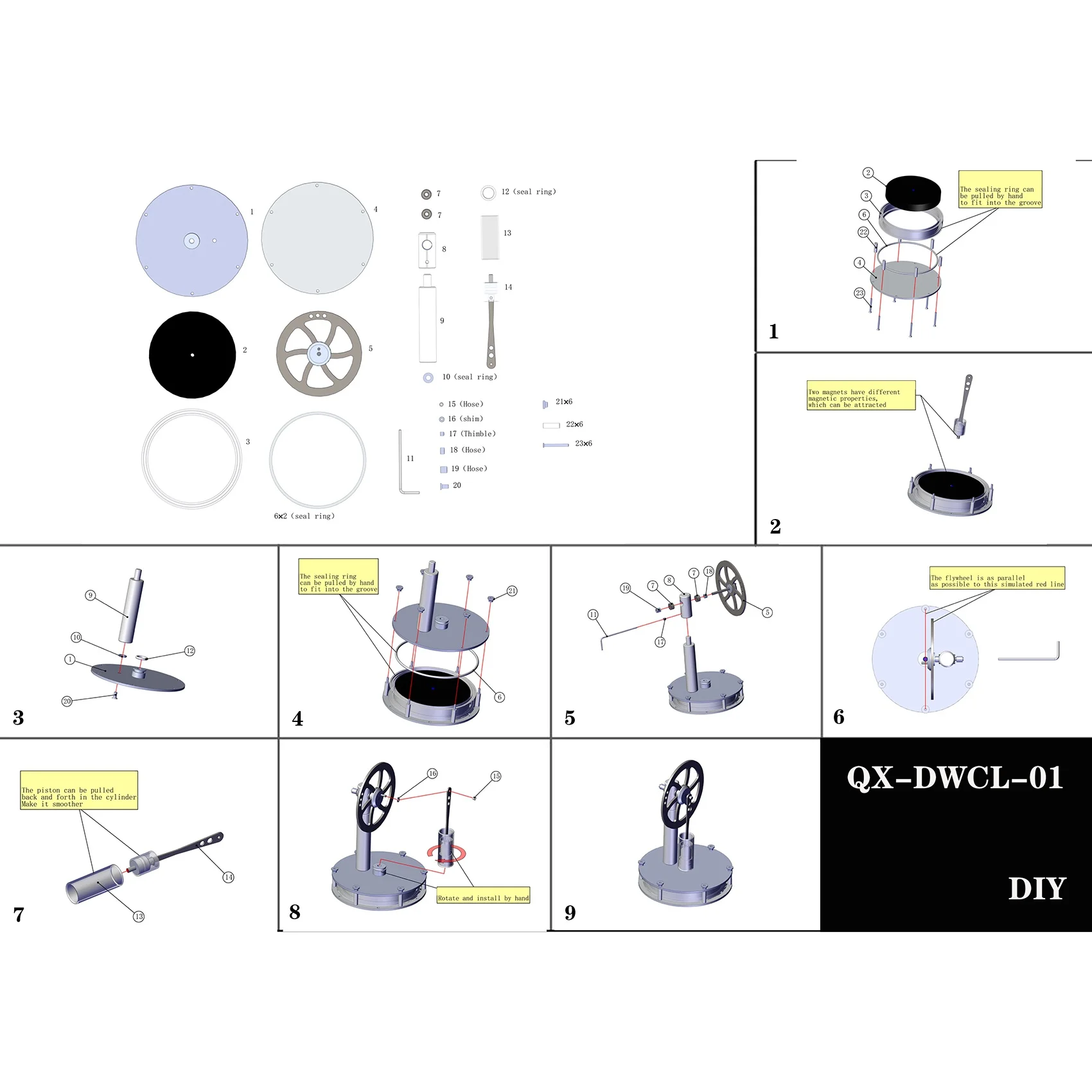 子供のためのメルセデス,日曜大工,物理実験,科学的,手で組み立てられたスプレーエンジン