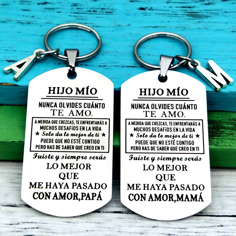 Spanish HIJA MIA/ HIJO MIO Keychain Inspirational Gift Best Gift for Hijo Hija Stocking Stuff Gifts Birthday Present