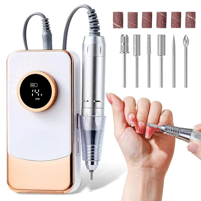 

Dedicated rechargeable electric nail polish manicure removes dead skin plastic material to keep cool without getting hot