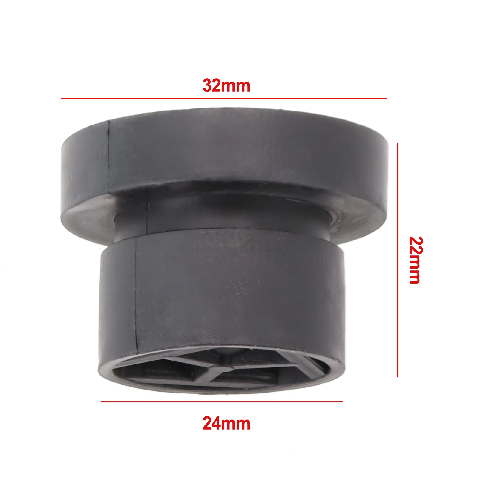 Cubierta de goma para motor MONDEO 1555641, parachoques de arandela para FOCUS, montaje de Bonnets, tapón de arbusto, 2 piezas